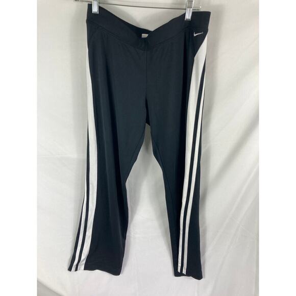 Nike Black Side Stripe Sweatpants Size L / 12-14 - Picture 5 of 8